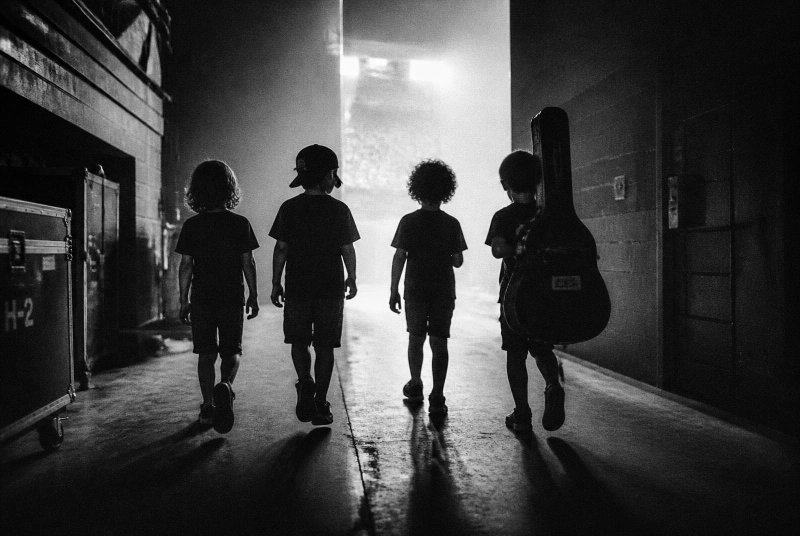 Backstage antes do show